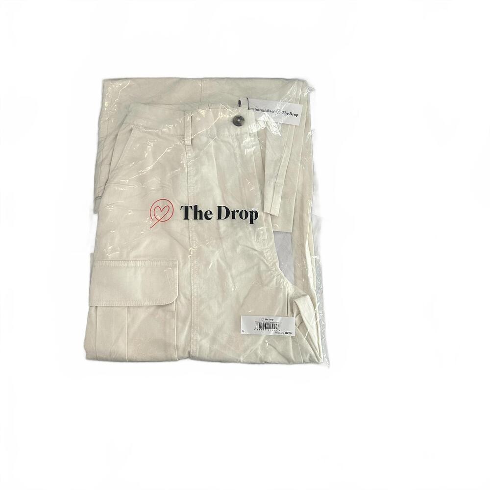 NWT The Drop Women's‎ Whisper White Cargo Pants Collab w monetmcmichael SZ M - Picture 8 of 8